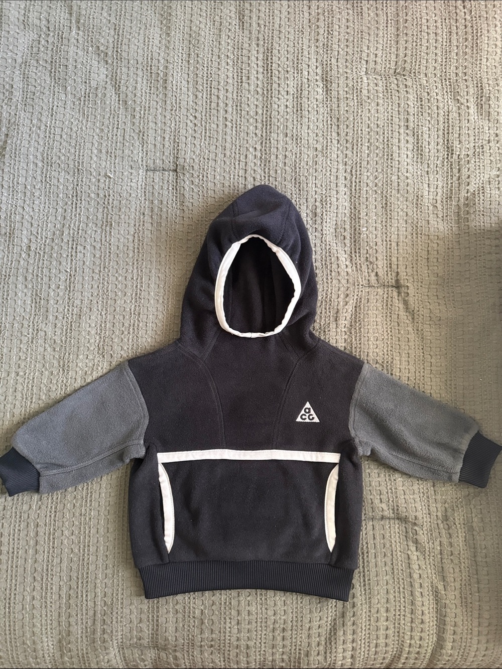 Nike ACG Kids Hooded Fleece Pullover - Charcoal & Gray
